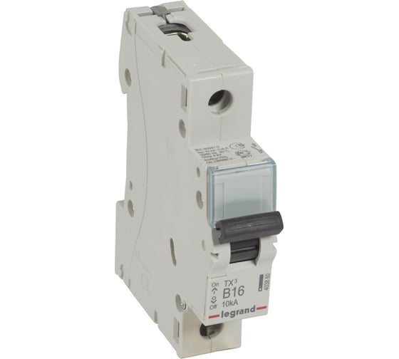 Автоматический выключатель Legrand TX3 6000 - 10 кА - тип B - 1П- 16 А - 1 модуль 403860 1