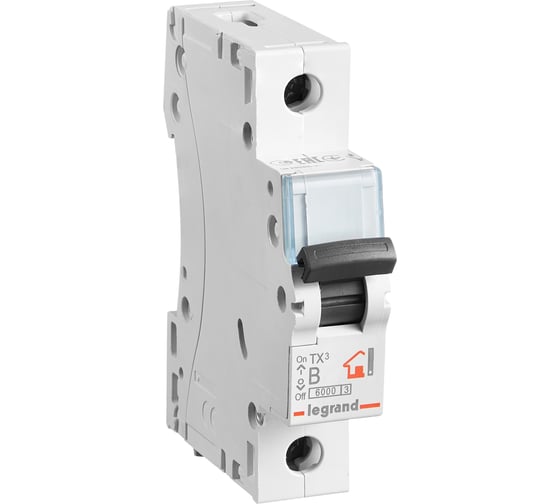 Автоматический выключатель Legrand TX3 6000 - 6 кА - тип B - 1П - 6 А - 1 модуль 403969