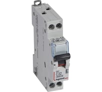 Автоматический выключатель Legrand DX3 6000 - 10 кА - тип C - 1П+Н - 32 А - 1 модуль 407745