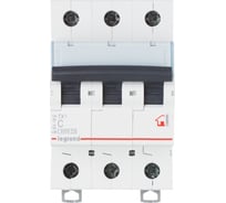 Автоматический выключатель Legrand TX3 6000 - 6 кА - тип B - 3П - 63 А - 3 модуля 404006