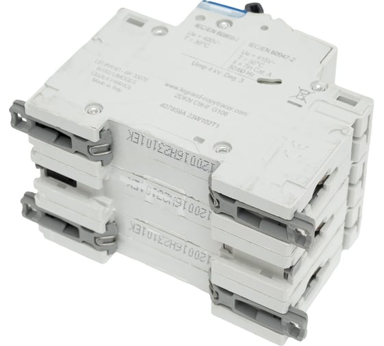 Автоматический выключатель Legrand DX3 6000 - 10 кА - тип C - 3П - 16 А - 3 модуля 407859