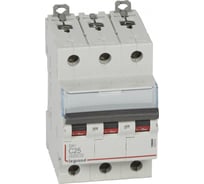Автоматический выключатель Legrand DX3 6000 - 10 кА - тип C - 3П - 25 А - 3 модуля 407861