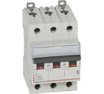 Автоматический выключатель Legrand DX3 10000 - 16 кА - тип С - 3П - 40 А - 3 модуля 409258