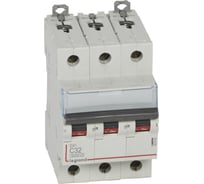Автоматический выключатель Legrand DX3 6000 - 10 кА - тип C - 3П - 32 А - 3 модуля 407862