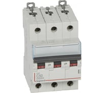 Автоматический выключатель Legrand DX3 10000 - 16 кА - тип С - 3П - 50 А - 3 модуля 409259
