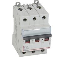 Автоматический выключатель Legrand DX3 10000 - 16 кА - тип С - 3П - 20 А - 3 модуля 409255