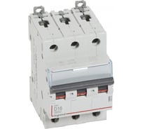 Автоматический выключатель Legrand DX3 6000 - 10 кА - тип D - 3П - 16 А - 3 модуля 408089