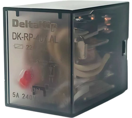 Промежуточное реле DELTAKIP DeltaKip серии DK-RP (407.AL, 4 контакта, 220V AC, 5A) 10шт DK-K0000100_10 1