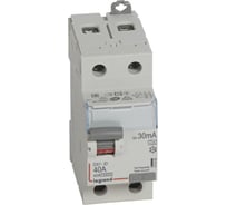 Выключатель дифференциального тока Legrand DX3ID 2П 40 А тип A 30 мА 2 модуля 411555
