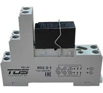 Промежуточное реле с колодкой TDS RS2-3-1, 2 перекидных контакта, DC 24В/8А TDS60960