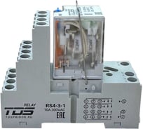Промежуточное реле TDS с колодкой RS4-3-1, 4 перекидных контакта, DC 24В/5А TDS22749