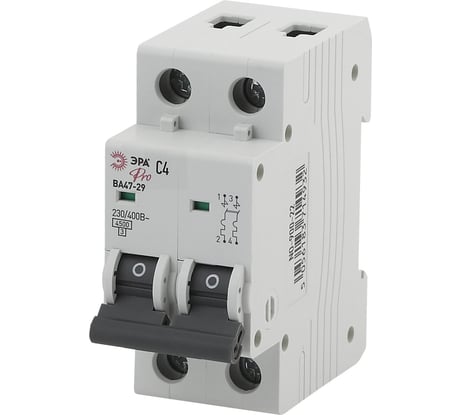 Автоматический выключатель ЭРА PRO NO902278 ВА47100 2Р 100А 10 кА кривая С Б0048868