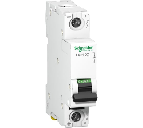 Автоматический выключатель Systeme Electric Acti 9 C60H-DC 1P 16А C 250В DC SE A9N61511 1
