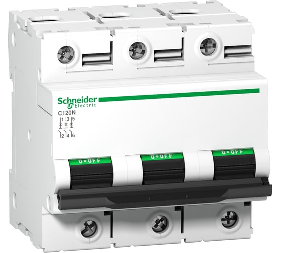 Автоматический выключатель Systeme Electric Acti 9 C120N 3P 63A C SE A9N18364