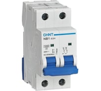 Автоматический выключатель CHINT NB1-63H 2P 50А 10кА х-ка C (R) 179834
