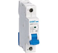 Автоматический выключатель CHINT NB1-63DC 1P 63А 6кА х-ка C 250В DC (R) 182712