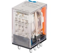 Промежуточное реле Релеон 4 CO конт. 6а ;= 6в Dc; блокируемая кнопка проверки + LED, RP434900605