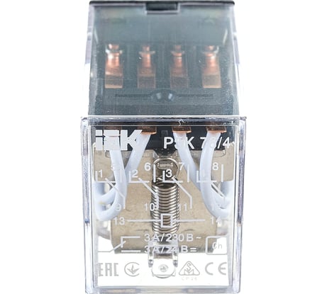 Реле ONI РЭК 78-4 3А 24В DC IEK RRP20-4-03-024D