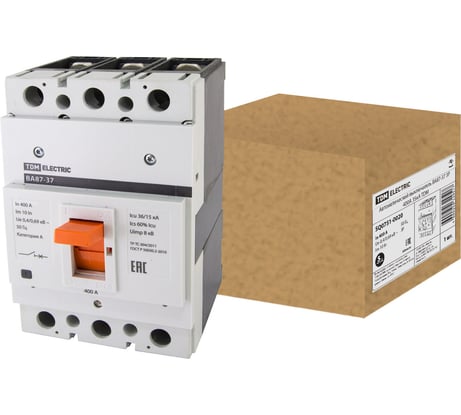 Автоматический выключатель TDM ELECTRIC ВА87-37 3Р 400А 35кА SQ0751-0020