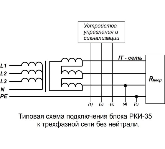 Реле контроля изоляции ПОЛИГОН РКИ-35 ПЛГН.991002.042-01