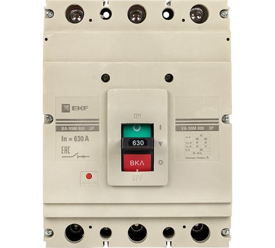 Автоматический выключатель EKF PROxima ВА-99М 800630А, 3P, 35кА mccb99-800-630m