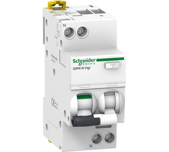 Дифференциальный автоматический выключатель Systeme Electric iDPN N VIGI 6KA 20A C 30MA A9D31620 1
