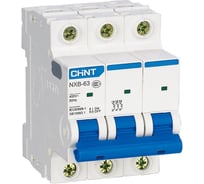 Автоматический выключатель CHINT NXB-63 3P 6А 6кА характеристика D (R) 814181