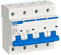 Автоматический выключатель CHINT NXB-125 4P 100А 10кА характеристика C (R) 816149