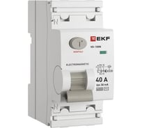 Выключатель дифференциального тока EKF ВД-100N 2P 40А 30мА тип AC эл-мех 6кА PROXIMA E1026M4030