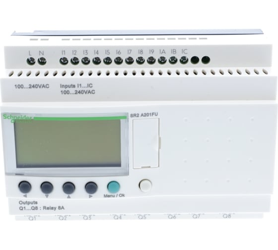 Компактное реле Systeme Electric Zelio Logic 20ВХ/ВЫХ ~240В SE SR2A201FU