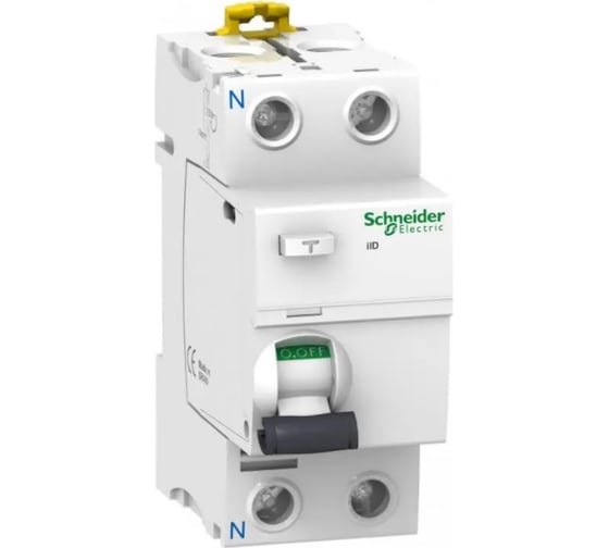 Устройство защитного отключения Systeme Electric Acti 9 УЗО iID 2P, 63A, 30mA, A SE A9R21263 1