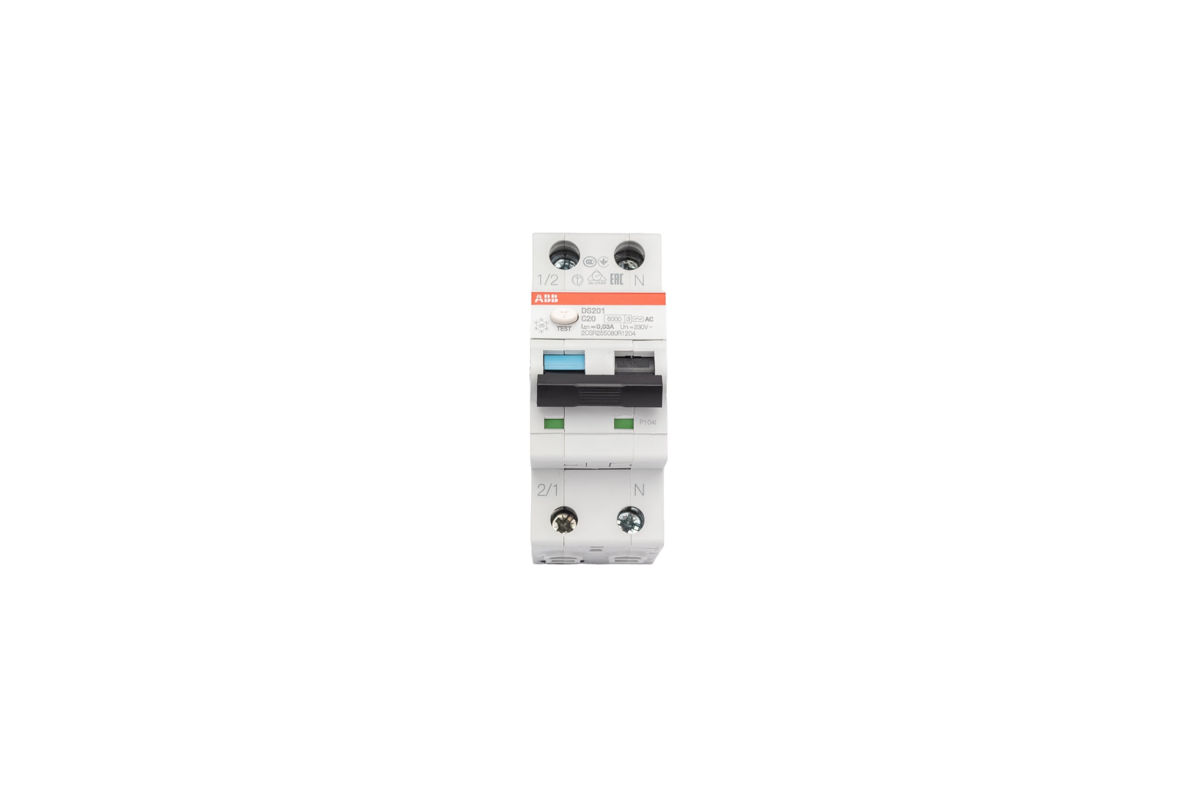 Автоматический выключатель дифференциального тока ABB DS201 C20