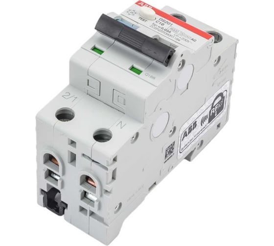 Автоматический выключатель дифференциального тока ABB DS201 C16 AC30 2CSR255080R1164 1