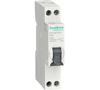 Автоматический выключатель дифференциального тока (АВДТ) Systeme Electric City9 1П+Н C10 4500A 10мА A 18мм C9D63610