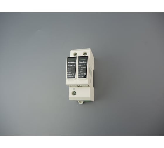 Устройство защиты импульсных перенапряжений ELCOMTECH T2 2P 40kA 385V SPD11W-T2-1N40AC385R УТ-00039255 1