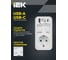 Розетка-таймер электрическая IEK РТЭ-4 с USB 15мин-8ч 16А IP20 бел ERT12-1-16-O-15-2-20-K01 4