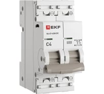 Автоматический выключатель EKF ВА 47-63N DC 2P 4А (C) 6kA PROXIMA M63DC624C