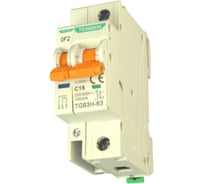 Автоматический выключатель миниатюрный TENGEN TGB3H-63-1PC16+OF модульный выключатель 1P 16A C 10kA 1,5х модуль УТ-00027091