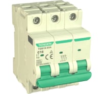 Автоматический выключатель миниатюрный TENGEN TGB1N-63A-3PC16 модульный выключатель 3P 16A C 4,5kA 3х модуль УТ-00026931