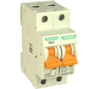 Автоматический выключатель миниатюрный TENGEN TGB3H-63-1PC16+MX модульный выключатель 1P 16A C 10kA 2х модуль УТ-00027085
