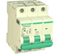 Автоматический выключатель миниатюрный TENGEN TGB1N-63A-3PC25 модульный выключатель 3P 25A C 4,5kA 3х модуль УТ-00026916