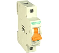 Автоматический выключатель миниатюрный TENGEN TGB3H-63-1PC40 модульный выключатель 1P 40A C 10kA 1х модуль УТ-00027082