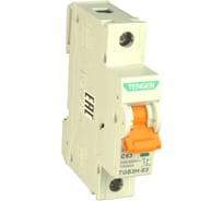 Автоматический выключатель миниатюрный TENGEN TGB3H-63-1PC63 модульный выключатель 1P 63A C 10kA 1х модуль УТ-00027084