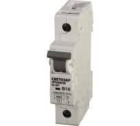 Автоматический выключатель СВЕТОЗАР "ПРЕМИУМ" 1-полюсный, 6 A, "B", отключающая способность 6 кА, 230/400 В SV-49011-06-B