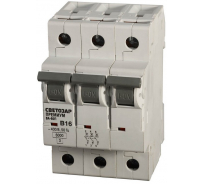 Автоматический выключатель СВЕТОЗАР ПРЕМИУМ 3-полюсный, 16 A, B, откл. сп. 6 кА, 400 В SV-49013-16-B