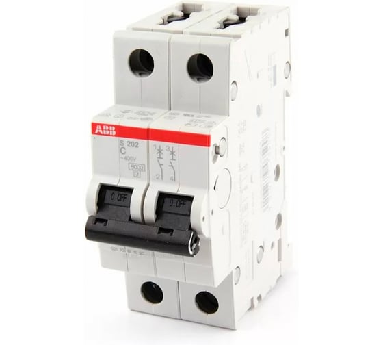 Автоматический выключатель 2-полюсный ABB S202 C0.5 2CDS252001R0984