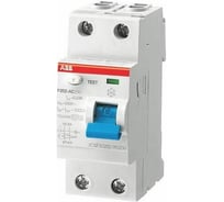Выключатель дифференциального тока ABB 2модуля F202 AC-80/0,1 2CSF202001R2800