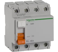 Дифференциальный выключатель нагрузки Systeme Electric Домовой ВД63 УЗО 4P 40A 300мА AC SE 11465