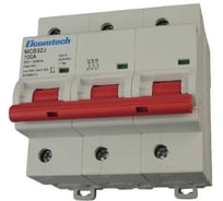 Автоматический выключатель ELCOMTECH MCB32J-10-3C100AC модульный выключатель миниатюрный 3P 100A C 10kA 4,5х модуль УТ-00034438
