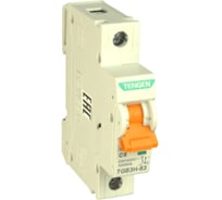 Автоматический выключатель миниатюрный TENGEN TGB3H-63-1PC6 Модульный выключательй 1P 6A C 10kA 1х модуль УТ-00027090